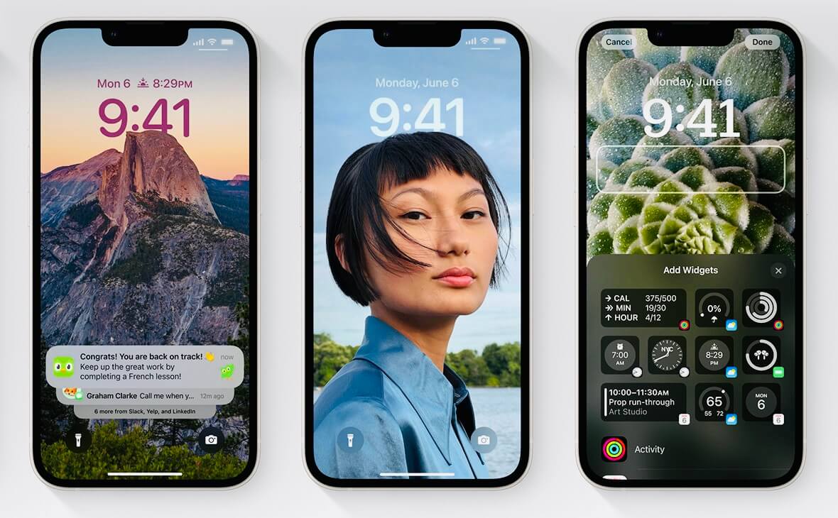 Новые экраны блокировки позволят настроить смартфон под себя. Фото.