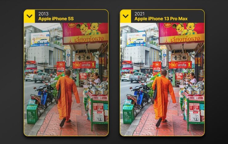 А на iPhone 5S совсем тусклой. Фото.