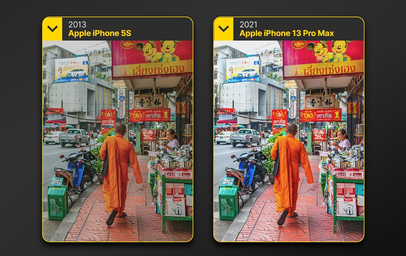 А на iPhone 5S совсем тусклой. Фото.