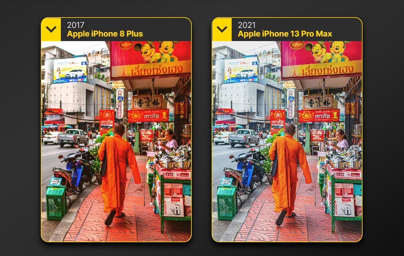 Но в iPhone 8 Plus камера уходит в красные тона. Фото.