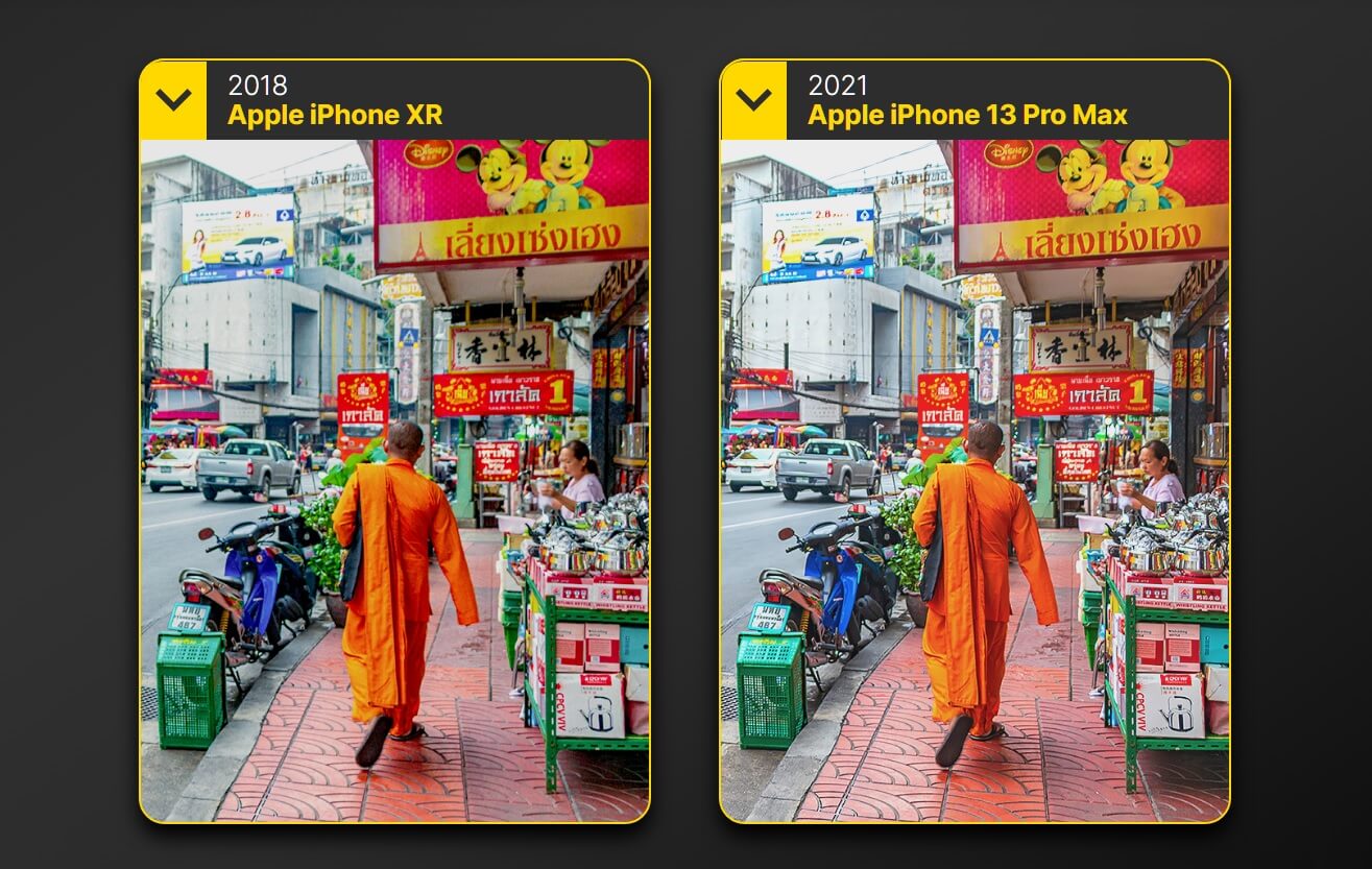 Цветопередача камеры iPhone XR стала ближе к реальности. Фото.