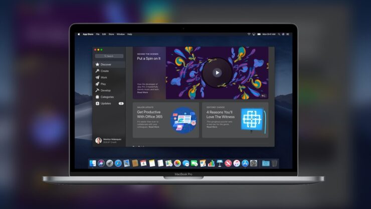 Mac App Store удобен для загрузки и обновления небольших программ по типу Shazam. Фото.