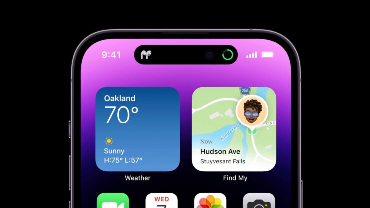 Вот так iPhone 14 Pro выглядит с новой выемкой. Фото.