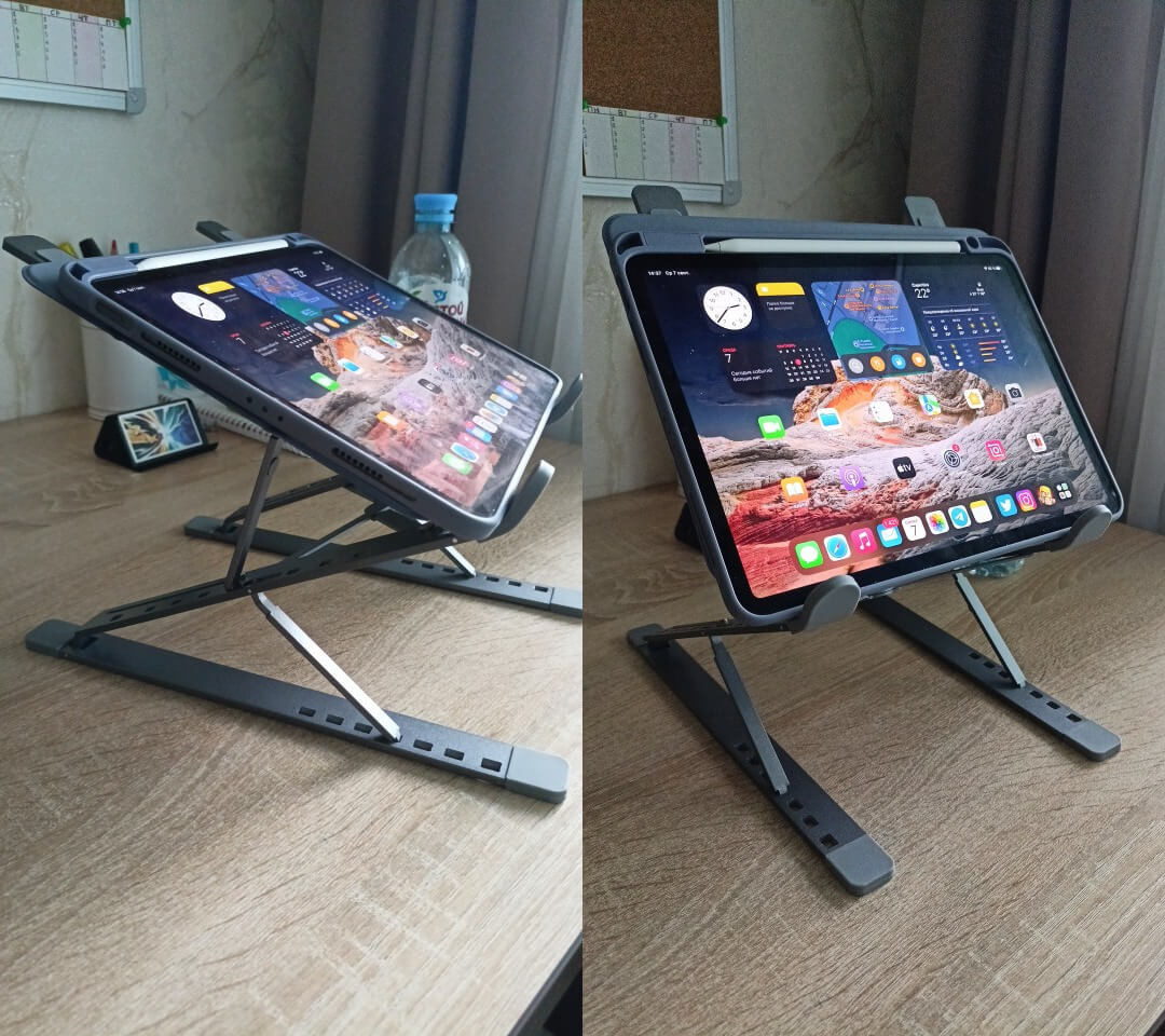 Купить подставку для ноутбука. Подставку можно использовать и для планшета. Фото.