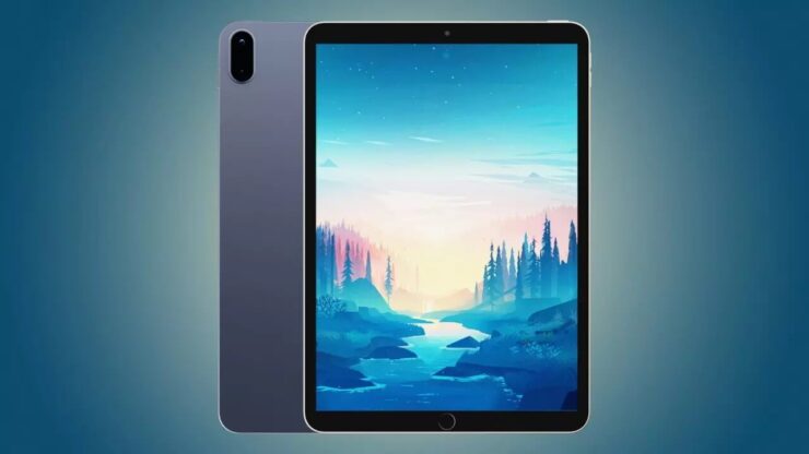 Плоские грани для обычного iPad отсылают к самому первому Айпаду. Фото.