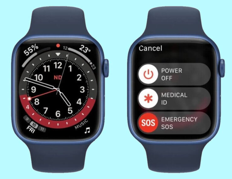 Как отключить Apple Watch. Вся техника Apple отключается и включается одинаково. Фото.