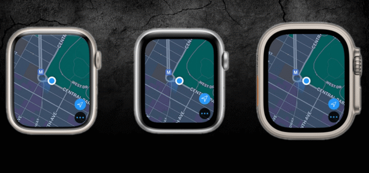 У Apple Watch Series 8 самый приятный экран с визуальной точки зрения, а у Watch Ultra — самый яркий. Фото.