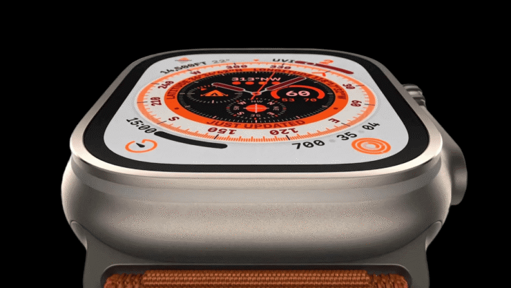 У Apple Watch Ultra самый большой и самый яркий экран в истории смарт-часов Apple. Фото.