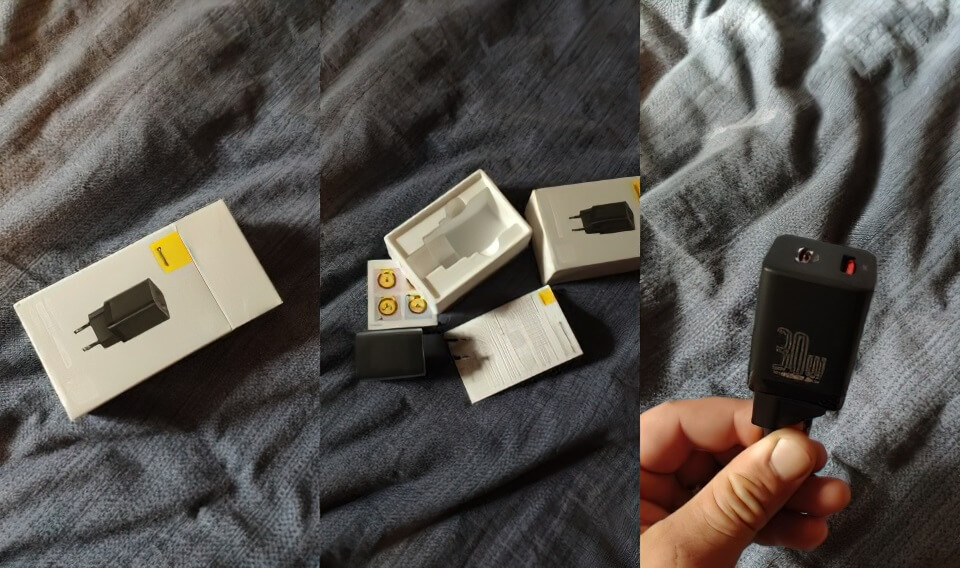 Адаптер Baseus выдает необходимые 30 Вт, а стоит чуть больше 1 тысячи рублей. Фото.