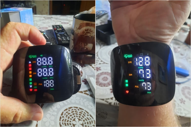 Этот тонометр подскажет, когда давление слишком высокое. Фото.