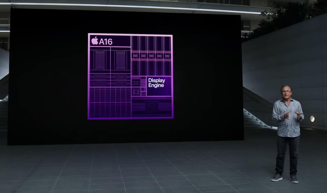 Грег говорит, что сделать Dynamic Island было бы невозможно без сопроцессора Display Engine. Верим? Фото.