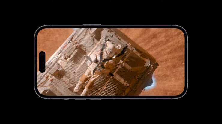 Так будет выглядеть вырез во время просмотра видео. Фото.