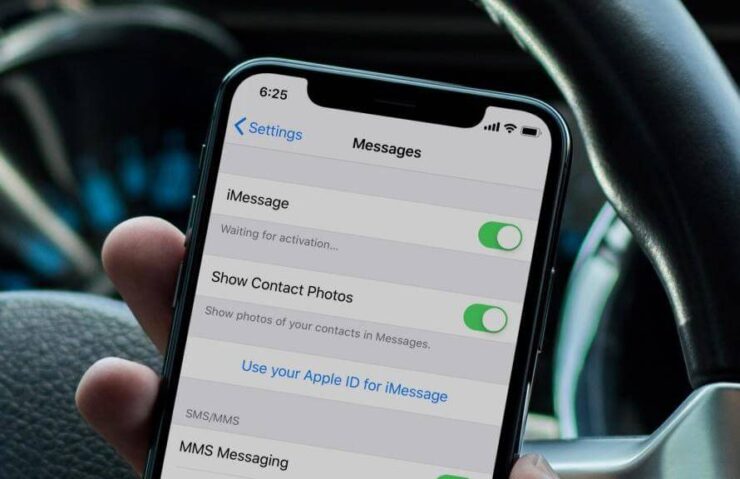Как активировать iMessage. Если iMessage не работает после обновления, просто передёрните переключатель. Фото.