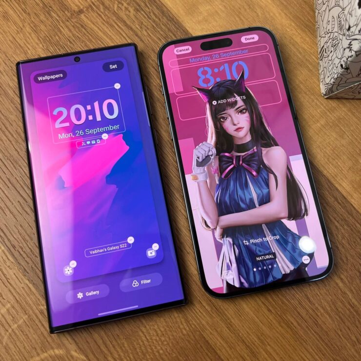 Самсунг троллит Айфон. Режимы фокусирования для локскрина на Самсунг тоже не завезли. Самсунг троллит Айфон. Режимы фокусирования для локскрина на Самсунг тоже не завезли. Фото.