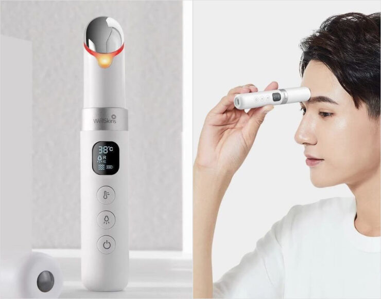 Массажёр для глаз Xiaomi. Массажёр для глаз — то, что нужно не только женщинам, но и мужчинам. Фото.