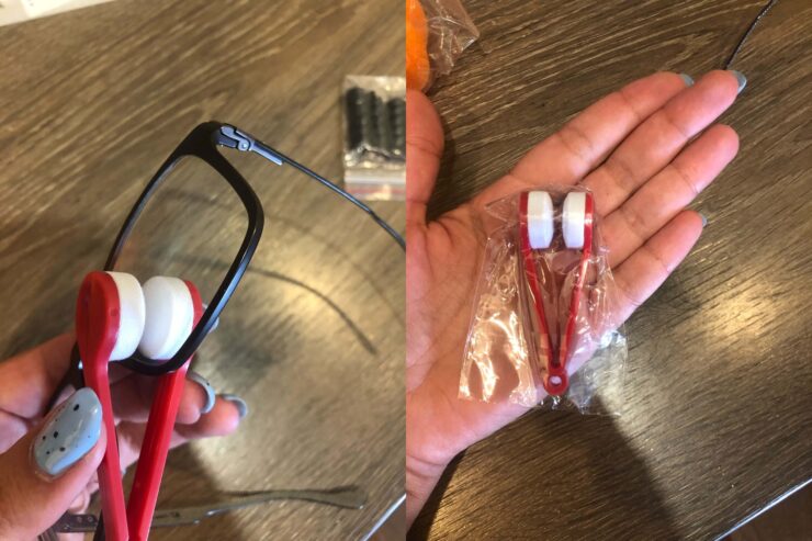 Щетка для чистки очков. Такой щеткой чистить очки гораздо проще, чем тряпкой. Щетка для чистки очков. Такой щеткой чистить очки гораздо проще, чем тряпкой. Фото.