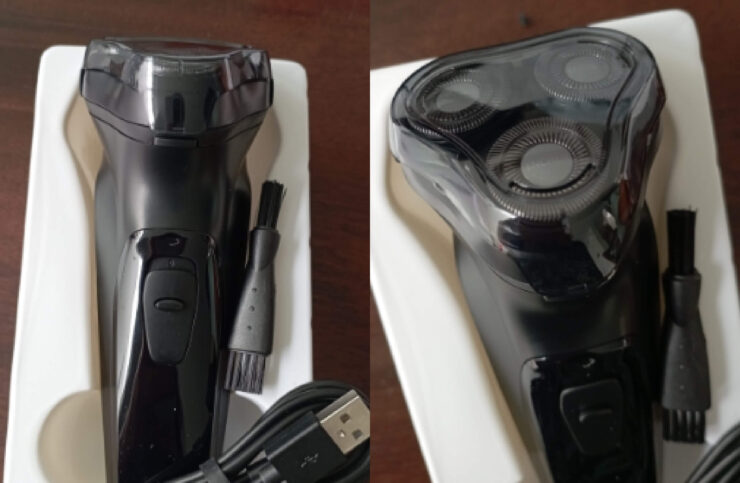 Электробритва вызывает меньше раздражения кожи. Фото.