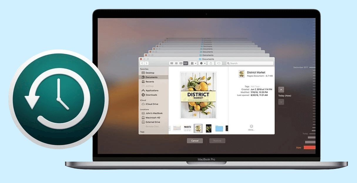 Time Machine — одна из самых удобных утилит по резервному копированию. Фото.