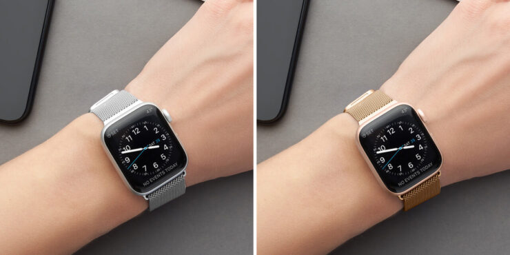 Я использовал миланское плетение с самыми первыми Apple Watch, и ни разу не понадобилось его очищать. Фото.