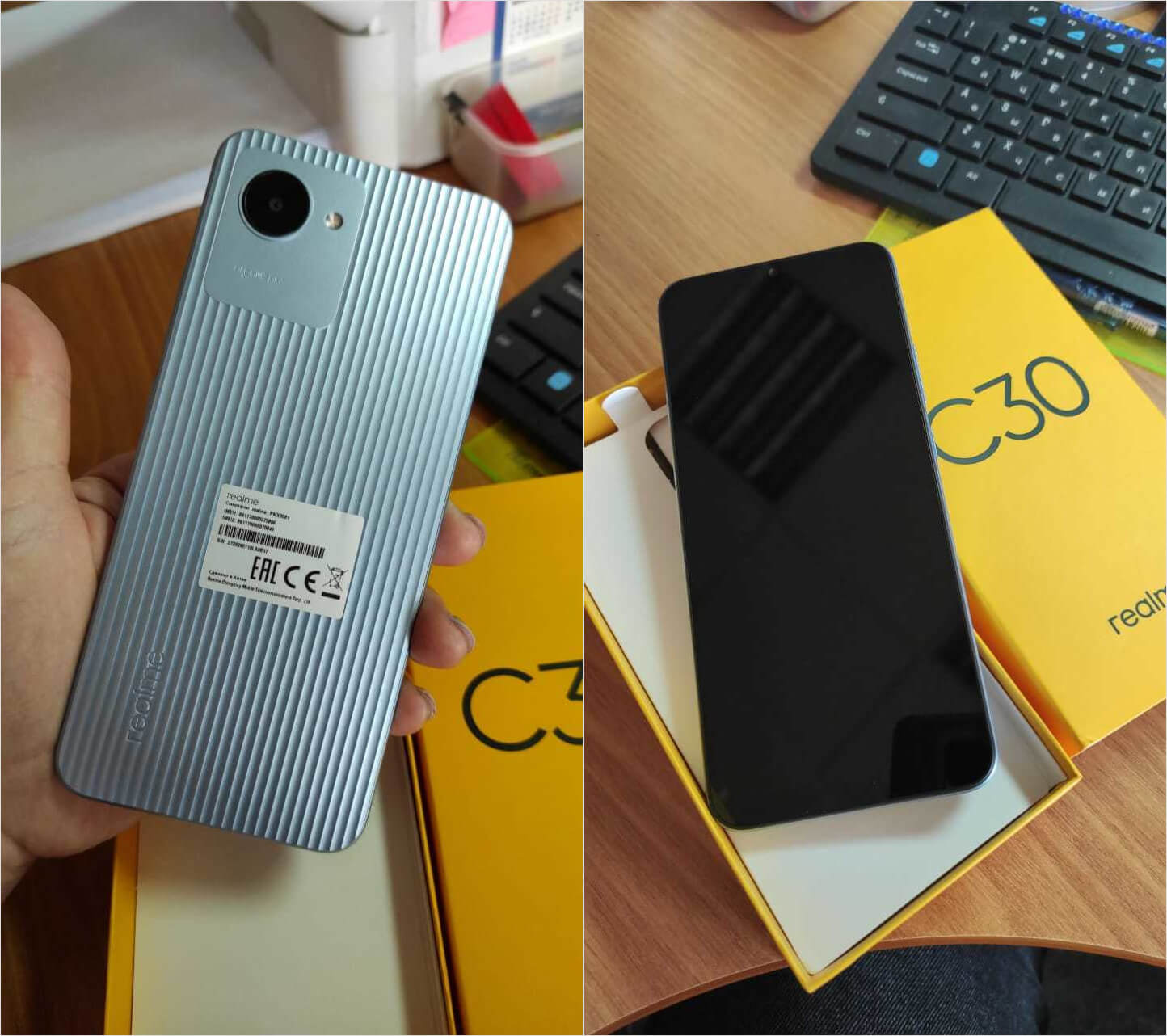 Realme C30 — хороший недорогой телефон на Андроид. Фото.