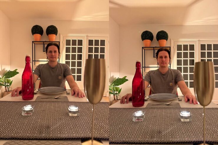 Сначала может показаться, что фотография с iPhone 14 Pro (слева) не отличается от снимка, сделанного на iPhone 13 Pro Max (справа). Фото.