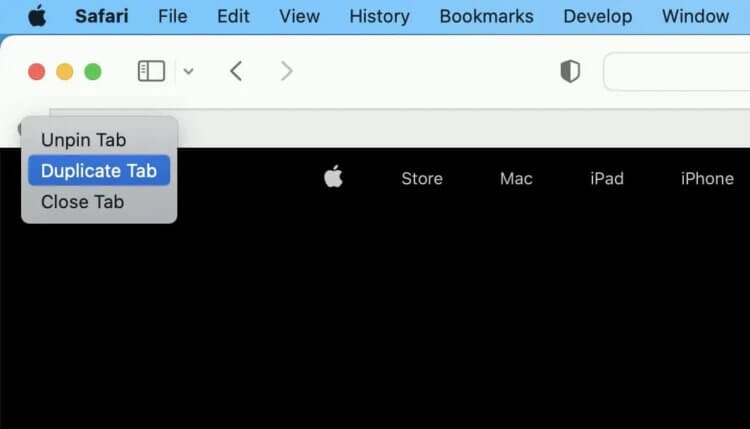Как дублировать вкладку в сафари на айфоне