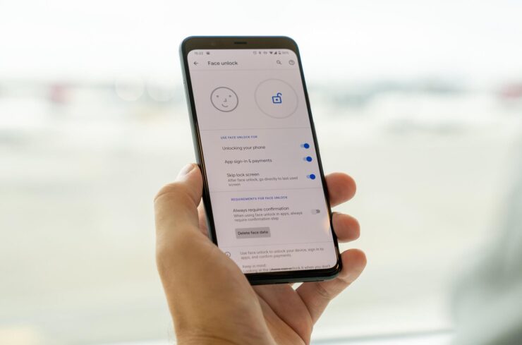 Face Unlock в Pixel 4 был хотя бы функциональным…. Фото.