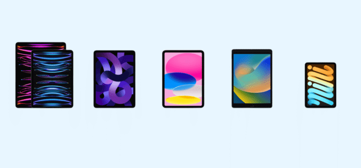 Еще никогда в линейке iPad не было такого большого выбора. Фото.