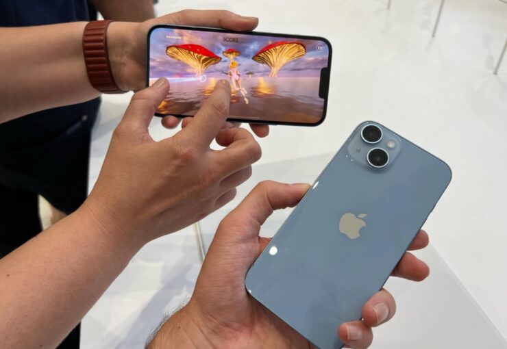 Производительность iPhone 14 Plus падает уже в первые десять минут. Фото.