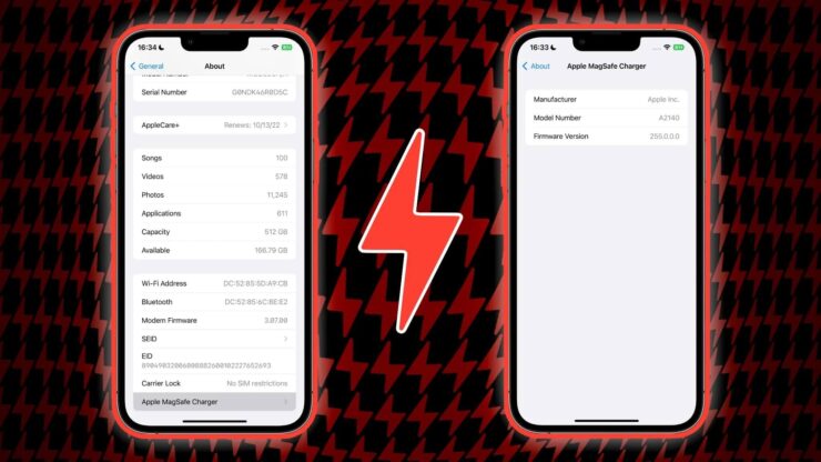 Как обновить MagSafe. Посмотреть версию программного обеспечения MagSafe также просто, как и других устройств Apple. Фото.
