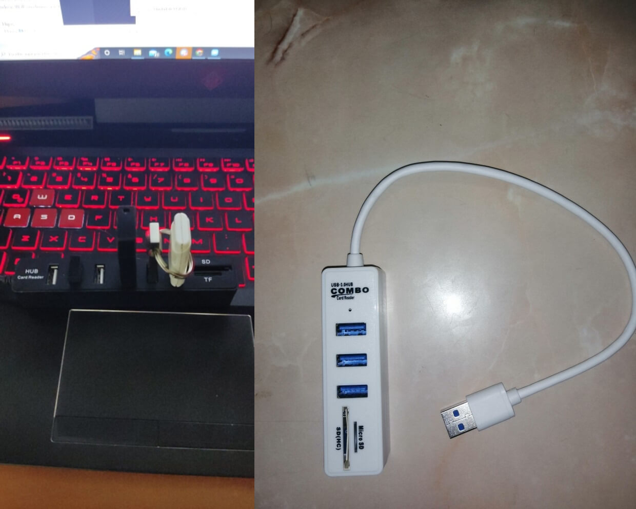 Не хватает разъёмов USB-A? Воспользуйтесь этим переходником. Фото.