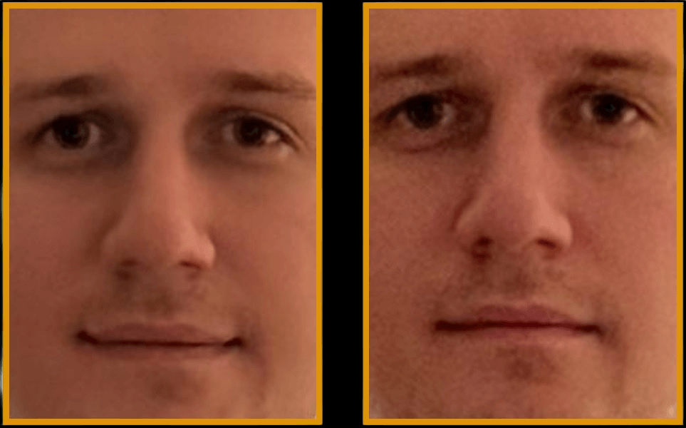 Но после приближения становится ясно, что детализация iPhone 14 Pro (слева) лучше. Фото.