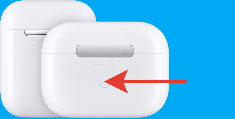 Светодиодный индикатор может располагаться на передней стороне кейса или внутри, как на самых первых AirPods. Фото.