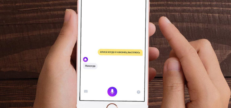 Алиса на Айфон — как настроить. Алиса иногда даже выдает неплохие шутки. Фото.