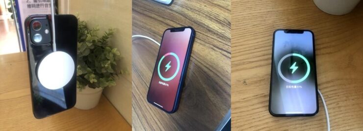 Беспроводная зарядка MagSafe. С такой беспроводной зарядкой можно спокойно пользоваться Айфоном. Беспроводная зарядка MagSafe. С такой беспроводной зарядкой можно спокойно пользоваться Айфоном. Фото.