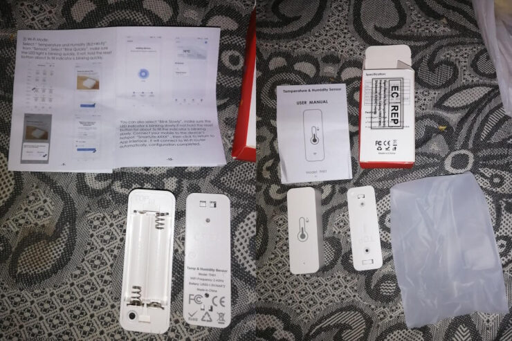 Датчик температуры и влажности. Если у вас дома наблюдаются проблемы с уровнем влажности, то обязательно закажите вот такой гигрометр. Фото.