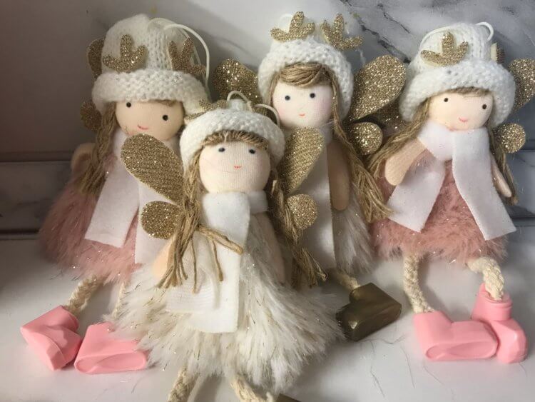 Aliexpress - Christmas decorations.  Such angels will perfectly complement the gnomes from our previous selection.  A photo.