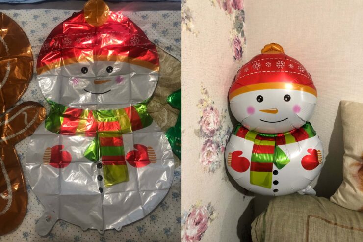 Такие шары можно расставить по всей квартире. Фото.