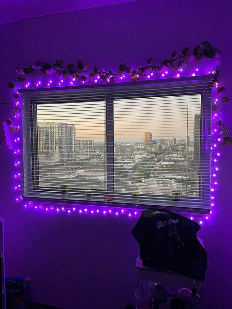 Можно даже просто украсить с помощью нее окно. Фото.