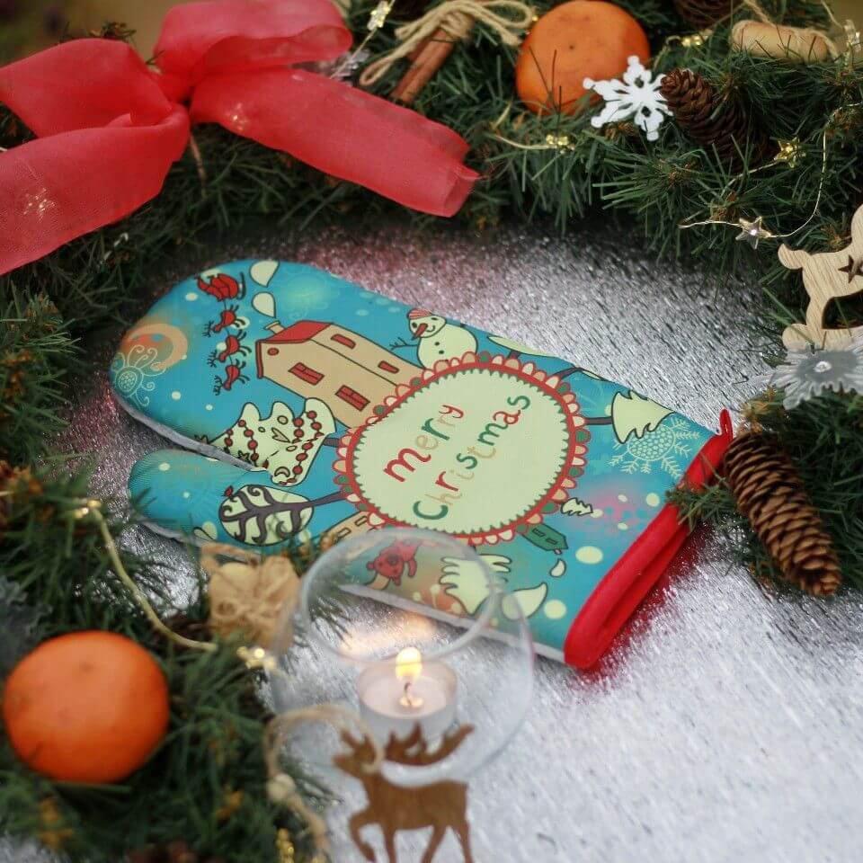 Кухня тоже приобретет праздничный вид. Фото.