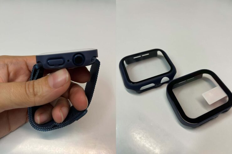 Такой чехол совсем не портит внешний вид часов. Фото.