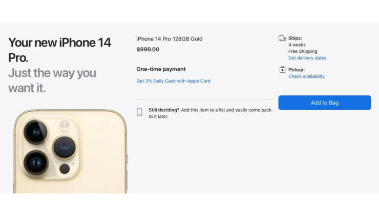 Производство Айфонов в Индии. Сроки доставки iPhone 14 Pro достигают 4 недель. Фото.