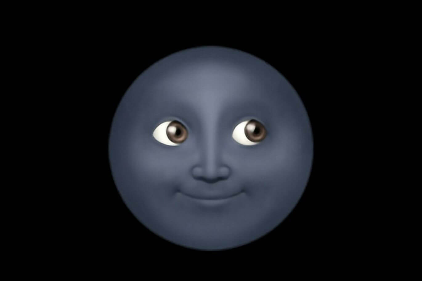 Что означает эмодзи черная луна. Эмодзи с черной луной часто встречается в переписке. Но не всегда по делу. Фото.