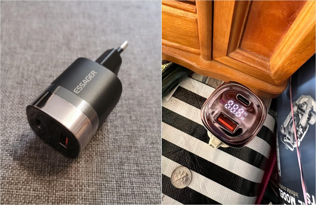 На экранчике вы сможете увидеть, на какой мощности идёт зарядка. Фото.