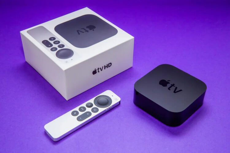 Приставка Apple TV. Apple TV HD в 2022 году была пережитком прошлого. Фото.