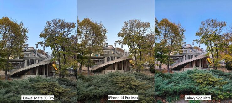 iPhone 14 Pro Max немного переврал цвета и сделал снимок слишком теплым. Фото.