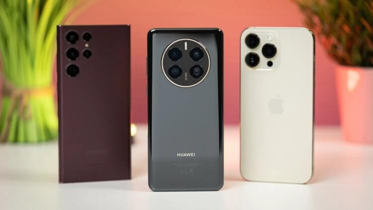 iPhone 14 Pro Max сравнение камер. У всех производителей разный подход к расположению камер. Фото.