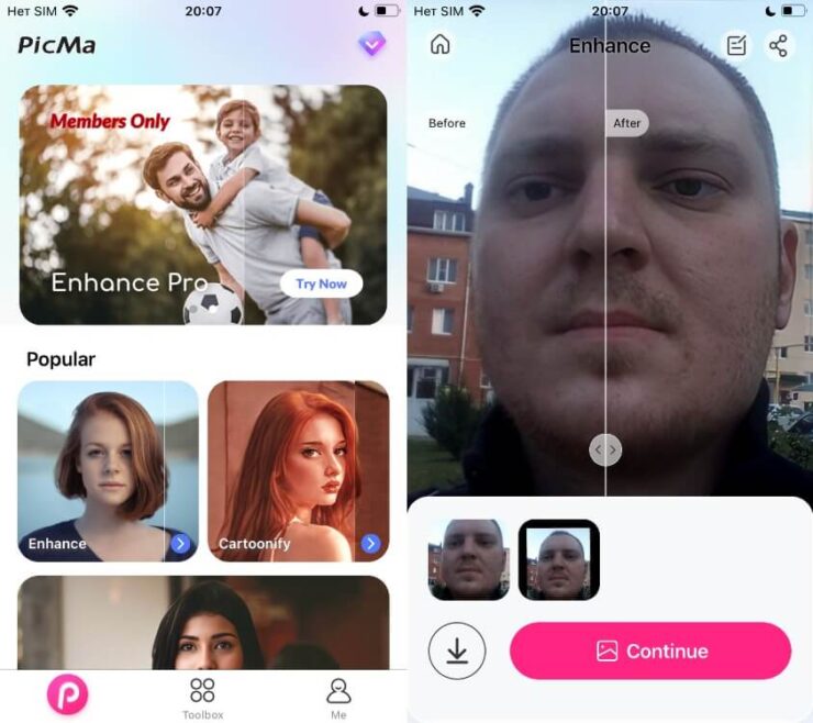 Улучшение фото через нейросеть PicMa. Оптимальная нейросеть для улучшения качества фото. Улучшение фото через нейросеть PicMa. Оптимальная нейросеть для улучшения качества фото. Фото.