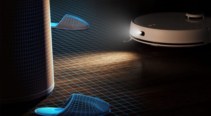 Моющий робот-пылесос — цена. Благодаря лазерной навигации все препятствия будут успешно преодолены. Моющий робот-пылесос — цена. Благодаря лазерной навигации все препятствия будут успешно преодолены. Фото.