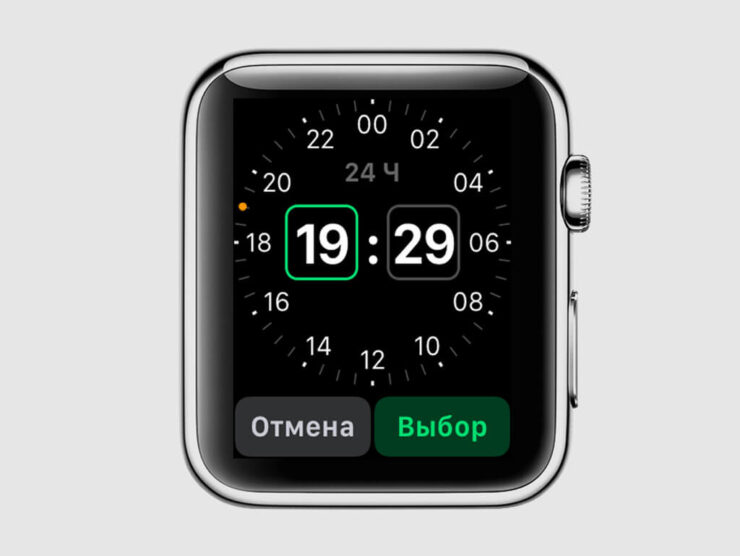 Будильник на Apple Watch при отключенном звуке срабатывает очень аккуратно. Фото.